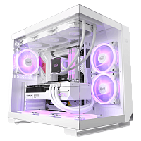 Корпус PC Cooler C3 T500 ARGB WH ATX  белый [Mid Tower, Micro-ATX, Mini-ITX, Standard-ATX, USB 3.0x2, Audio x1, LED button x1,USB-C]