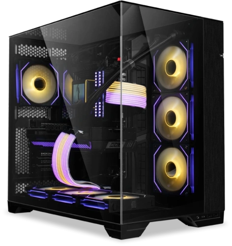 Корпус LIAN LI O11 Vision черный [Mid-Tower, E-ATX, Micro-ATX, Mini-ITX, Standard-ATX, USB 3.2 Gen 1 Type-A, USB 3.2 Gen 2 Type-C]