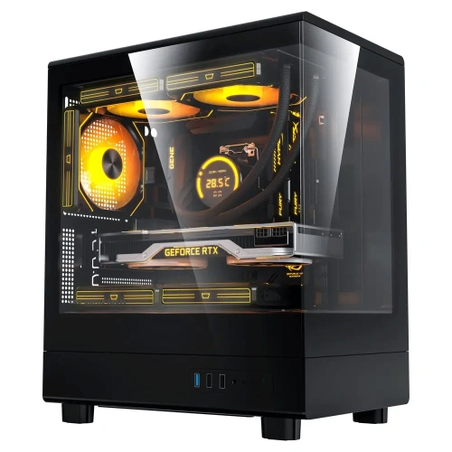 Корпус DarkFlash DB330M черный [Mid-Tower, Micro-ATX, Mini-ITX, USB 3.0 Gen1 Type-A, USB 2.0 x2, 5 x 120 мм]