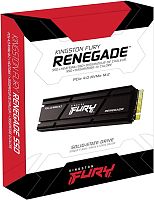 2000 ГБ SSD M.2 накопитель Kingston FURY Renegade SFYRD [PCI-E 4.0 x4, чтение - 7300 Мбайт/сек, запись - 7000 Мбайт/сек, 3 бит TLC, NVM Express]