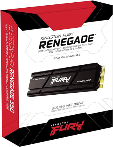 2000 ГБ SSD M.2 накопитель Kingston FURY Renegade SFYRD [PCI-E 4.0 x4, чтение - 7300 Мбайт/сек, запись - 7000 Мбайт/сек, 3 бит TLC, NVM Express]