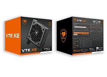 Блок питания Cougar VTE X2 750 черный
[750 Вт, 80+ Bronze, APFC, 20+4 pin, 4+4 pin CPU, 8 SATA, 4 x 6+2 pin PCI-E]