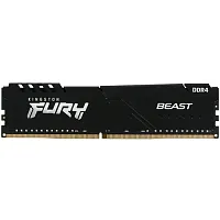 Оперативная память Kingston FURY Beast Black [KF432C16BB1/16] 16 ГБ [DDR4, 16 ГБx1 шт, 3200 МГц, 16-18-18]