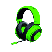 Проводные наушники Razer Kraken зеленый [7.1 Virtual, охватывающие, 12 Гц - 28000 Гц, 32Ω, проводной, кабель - 1.3 м]