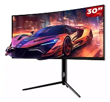 30" Монитор игровой черный LCD DAHUA DHI-LM30-E330CA [2560x1080, VA, 1ms, 200Hz, 250cd/m2, 3000:1, 178°/178°, 2xHDMI, 2xDP, VESA75x75, DP cable]