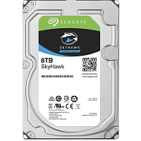 8 ТБ Жесткий диск Seagate SkyHawk [SATA III, 6 Гбит/с, 7200 об/мин, кэш память - 256 МБ, RAID Edition]