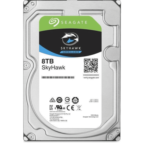 8 ТБ Жесткий диск Seagate SkyHawk [SATA III, 6 Гбит/с, 7200 об/мин, кэш память - 256 МБ, RAID Edition]