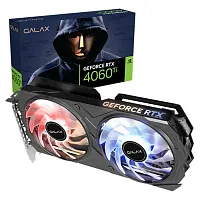 Видеокарта GALAX GeForce RTX4060Ti EX 1-Click OC 8GB GDDR6 128bit 2655Mhz/18000Mhz DUAL Fan RGB HDMI 3xDisplayPort [46ISL8MD8AEX]