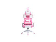 Кресло игровое ZONE 51 BUNNY розовый [экокожа, до 150 кг, подголовник, подлокотники - 2D]