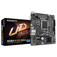 Материнская плата GIGABYTE H610M H V3 DDR4 [LGA 1700, Intel H610, 2xDDR4-3200 МГц, 1xPCI-Ex16, 1xM.2, Micro-ATX]