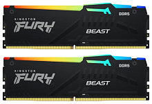 Оперативная память Kingston FURY Beast Black AMD RGB [KF556C36BBEAK2-32] 32 ГБ [DDR5, 16 ГБx2 шт, 5600 МГц, 36-38-38]