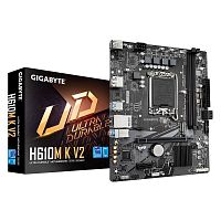 Материнская плата GIGABYTE H610M K V2 [LGA 1700, Intel H610, mATX, 2×DDR5 до 128 ГБ, 1×M.2, 1 GbE, 6×USB]