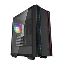 Корпус DEEPCOOL CC560 ARGB V2 черный [Mid-Tower, Micro-ATX, Mini-ITX, Standard-ATX, USB 2.0 Type-A, USB 3.2 Gen1 Type-A, вентиляторы, 4 x 120 мм]