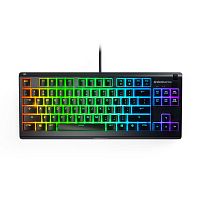 Клавиатура проводная SteelSeries Apex 3 TKL [64831] [мембранная, клавиш - 85, USB, черная]