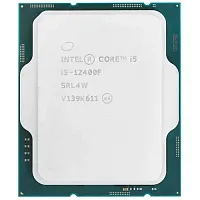 Процессор Intel Core i5-12400F OEM [LGA 1700, 6 x 2500 МГц, 0 ГГц, L2 - 7.5 МБ, L3 - 18 МБ, 2 х DDR4, DDR5-4800 МГц, TDP 117 Вт]
