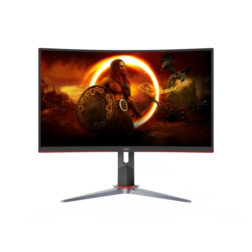 27" Монитор AOC CQ27G2X черный [2560x1440@180 Гц, IPS, LED, 1000:1, 300 Кд/м², 178°/178°, DisplayPort 1.4, HDMI 2.0, Adaptive-Sync]