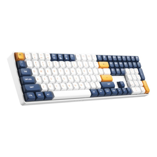 Клавиатура проводная+беспроводная DarkFlash GD108 blue [механическая Yellow switch, клавиш - 108, радиоканал, USB, синий, 1200 mAh]