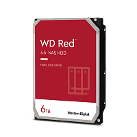 6 ТБ Жесткий диск WD Red Plus [WD60EFZX] [SATA III, 6 Гбит/с, 5400 об/мин, кэш память - 128 МБ, RAID Edition]