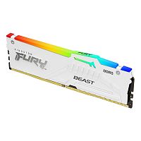 Оперативная память Kingston FURY Beast White RGB [KF552C40BWA-16] 16 ГБ [DDR5, 16 ГБx1 шт, 5200 МГц, 40-40-40]