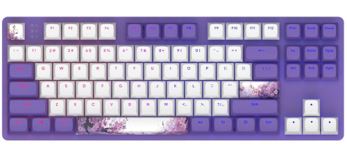 Клавиатура проводная Dark Project KD87A Violet [механическая Gateron Sapphire, клавиш - 87, USB, белая]