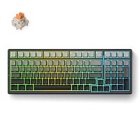 Клавиатура проводная/беспроводная MCHOSE G98 Pro Flame Orange черный [механическая, клавиш - 98, USB Type-C / 2.4 ГГц / Bluetooth, RGB-подсветка]
