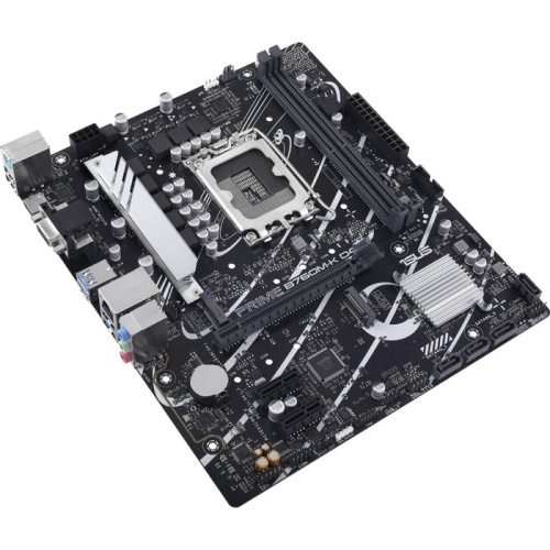 Материнская плата ASUS PRIME B760M-K D4 [LGA 1700, Intel B760, 2xDDR4-3200 МГц, 1xPCI-Ex16, 2xM.2, Micro-ATX]