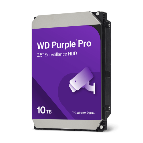 10 ТБ Жесткий диск WD Purple Pro [WD101PURA] [SATA III, 6 Гбит/с, 7200 об/мин, кэш память - 256 МБ, RAID Edition]