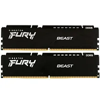 Оперативная память Kingston FURY Beast Black [KF560C40BBK2-16] 16 ГБ [DDR5, 8 ГБx2 шт, 6000 МГц, 40-40-40]