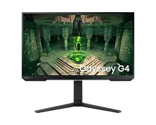 27" Монитор Samsung Odyssey G4 LS27BG402EMXUE черный [1920x1080 (FullHD)@240 Гц, IPS, LED, 1000:1, 400 Кд/м², 178°/178°, DisplayPort 1.2, HDMI 2.0 x2, AMD FreeSync Premium, NVIDIA G-SYNC Compatible]