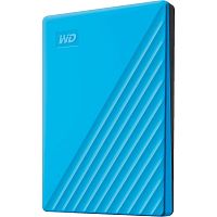 4 ТБ Внешний HDD WD My Passport [WDBA2F0040BBL-WESN] [2.5", USB 3.2 Gen 1 Type-A, синий]