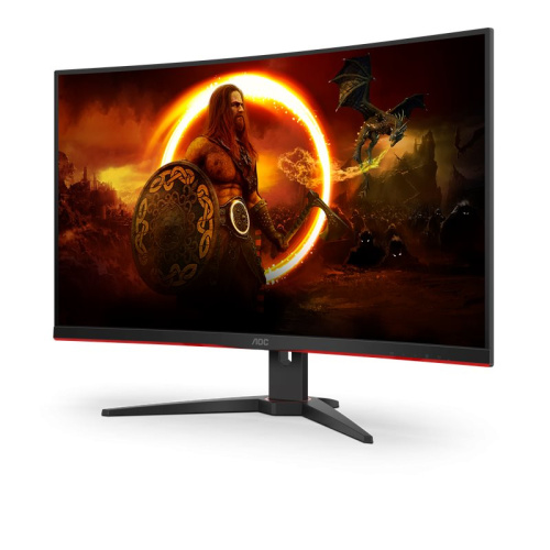 31.5" Монитор AOC C32G2ZE/BK черный [1920x1080 (FullHD)@240 Гц, VA, LED, 4000:1, 300 Кд/м², 178°/178°, DisplayPort 1.2, HDMI 2.0 x2, изогнутый: 1500R, AMD FreeSync]