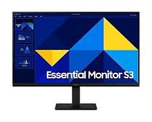 27" Монитор Samsung Essential S3 LS27D300GAIXCI черный [1920x1080@100 Гц, IPS, 1000:1, 250 Кд/м², 178°/178°, HDMI, VGA]
