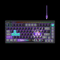 Клавиатура проводная A4Tech Bloody AT75 Cypher Ghost серый [механическая, USB Type-C, RGB-подсветка]
