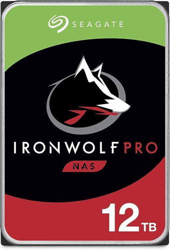 12 ТБ Жесткий диск Seagate IronWolf Pro [ST12000NT001] [SATA III, 6 Гбит/с, 7200 об/мин, кэш память - 256 МБ, RAID Edition]