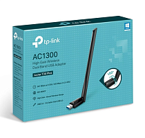 Wi-Fi адаптер TP-LINK Archer T3U Plus [USB, 4 (802.11n), 5 (802.11ac), 1267 Мбит/с, 5 ГГц, 2.4 ГГц, антенна - внешняя, передатчик - 20 dBm]