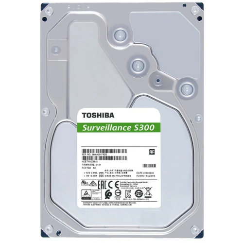 6 ТБ Жесткий диск Toshiba S300 Surveillance [SATA III, 6 Гбит/с, 5400 об/мин, кэш память - 256 МБ]