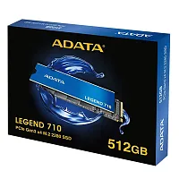 512 ГБ SSD M.2 накопитель ADATA LEGEND 710 [PCI-E 3.x x4, чтение - 2400 Мбайт/сек, запись - 1800 Мбайт/сек, NVM Express]