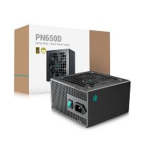 Блок питания DEEPCOOL GamerStorm PN650D черный
[650 Вт, 80+ Gold, APFC, 20+4 pin, 2 x 4+4 pin CPU, 6 SATA, 16 pin (12V-2x6), 3 x 6+2 pin PCI-E]