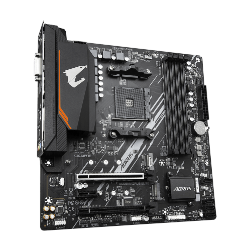 Материнская плата GIGABYTE B550M AORUS ELITE [AM4, AMD B550, 4xDDR4-3200 МГц, 2xPCI-Ex16, 2xM.2, Micro-ATX]