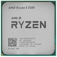 Процессор AMD Ryzen 5 5500 OEM [AM4, 6 x 3.6 ГГц, L2 - 3 МБ, L3 - 16 МБ, 2 х DDR4-3200 МГц, TDP 65 Вт]