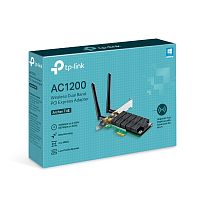 Wi-Fi адаптер TP-LINK Archer T4E [PCI-E, 4 (802.11n), 5 (802.11ac), 1167 Мбит/с, 5 ГГц, 2.4 ГГц, антенна - внешняя, передатчик - 20 dBm]