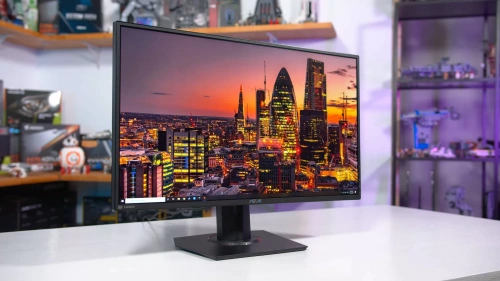 27" Монитор ASUS TUF Gaming VG27AQ черный [2560x1440@155 Гц, IPS, LED, 1000:1, 350 кд/м2, 178°/178°, DisplayPort 1.2, HDMI 2.0 x2, AMD FreeSync, NVIDIA G-SYNC Compatible]