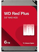 6 ТБ Жесткий диск WD Red Plus [WD60EFPX] [SATA III, 6 Гбит/с, 5640 об/мин, кэш память - 256 МБ, RAID Edition]