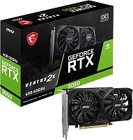 Видеокарта MSI GeForce RTX 3050 VENTUS 2X E 6G OC [PCIe 4.0, GPU 1042 МГц, 6 ГБ GDDR6, 96 бит, 1 x DisplayPort, 2 x HDMI]