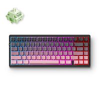 Клавиатура проводная MCHOSE G75 Pro Black/Pink Crystal (проводная) черно-розовый [механическая, USB, RGB-подсветка]