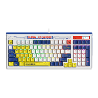 Клавиатура проводная A4Tech Bloody B950 [оптомеханическая A4Tech LK Libra, клавиш - 98, USB Type-A, белый]