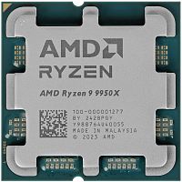 Процессор AMD Ryzen 9 9950X OEM [AM5, 16 x 4.3 ГГц, L2 - 16 МБ, L3 - 64 МБ, 2 х DDR5-5600 МГц, TDP 170 Вт]
