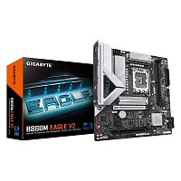 Материнская плата GIGABYTE B860M EAGLE V2 [LGA 1851, Intel B860, mATX, 2×DDR5 до 128 ГБ, 2×M.2, 2.5 GbE, 6×USB]