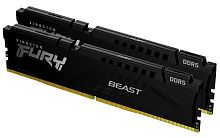 Оперативная память Kingston FURY Beast RGB Black [KF560C36BBE2K2-32] 32 ГБ [DDR5, 16 ГБx2 шт, 6000 МГц, 36-38-38]