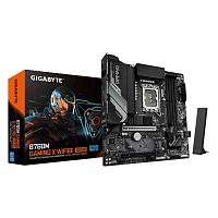 Материнская плата GIGABYTE B760M G X WF6E GEN5 [LGA 1700, Intel B760, mATX, 4×DDR5 до 256 ГБ, 2×M.2, 2.5 GbE, Wi-Fi 6E, 8×USB]